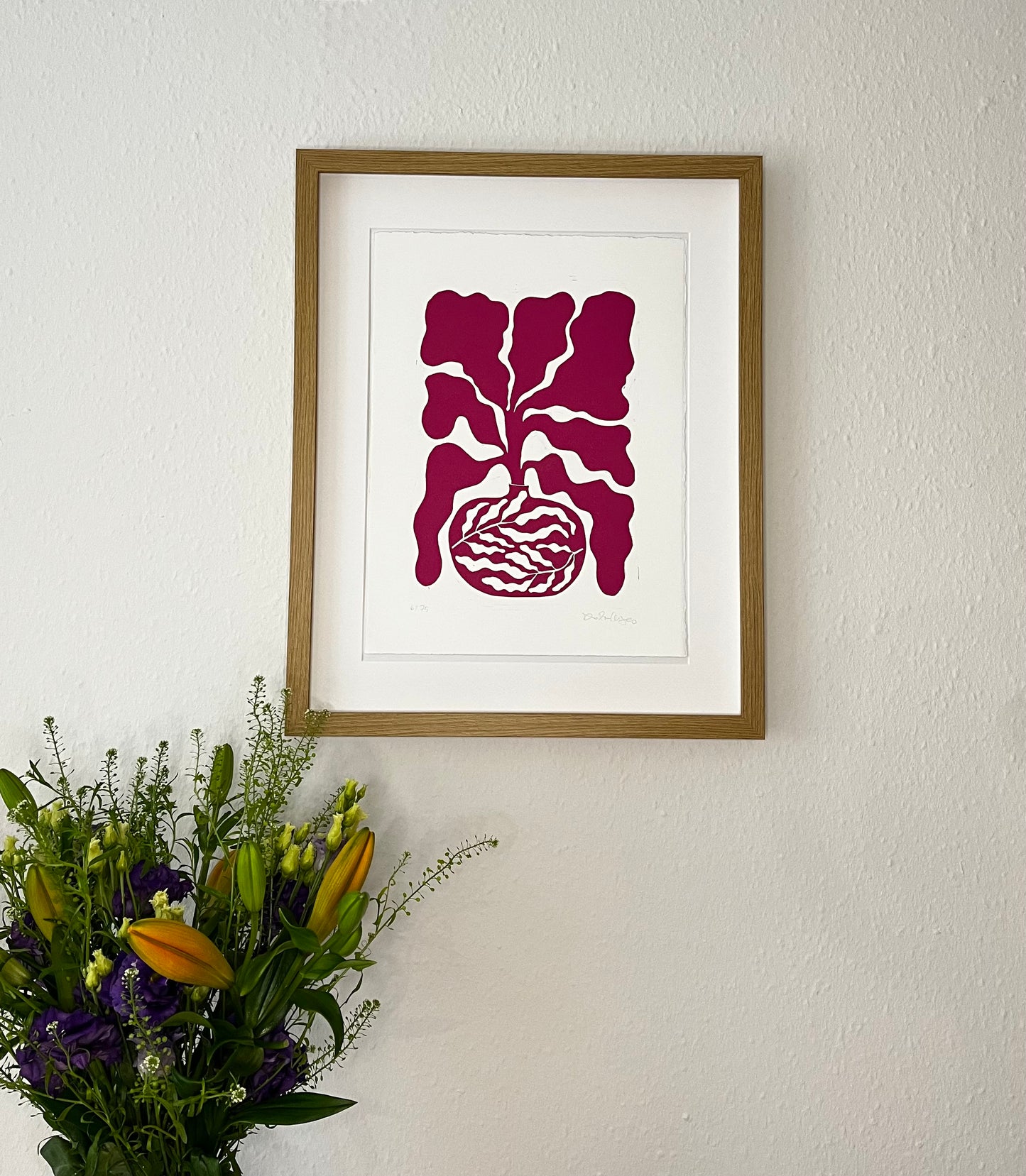 Bredbladet Vase Pink