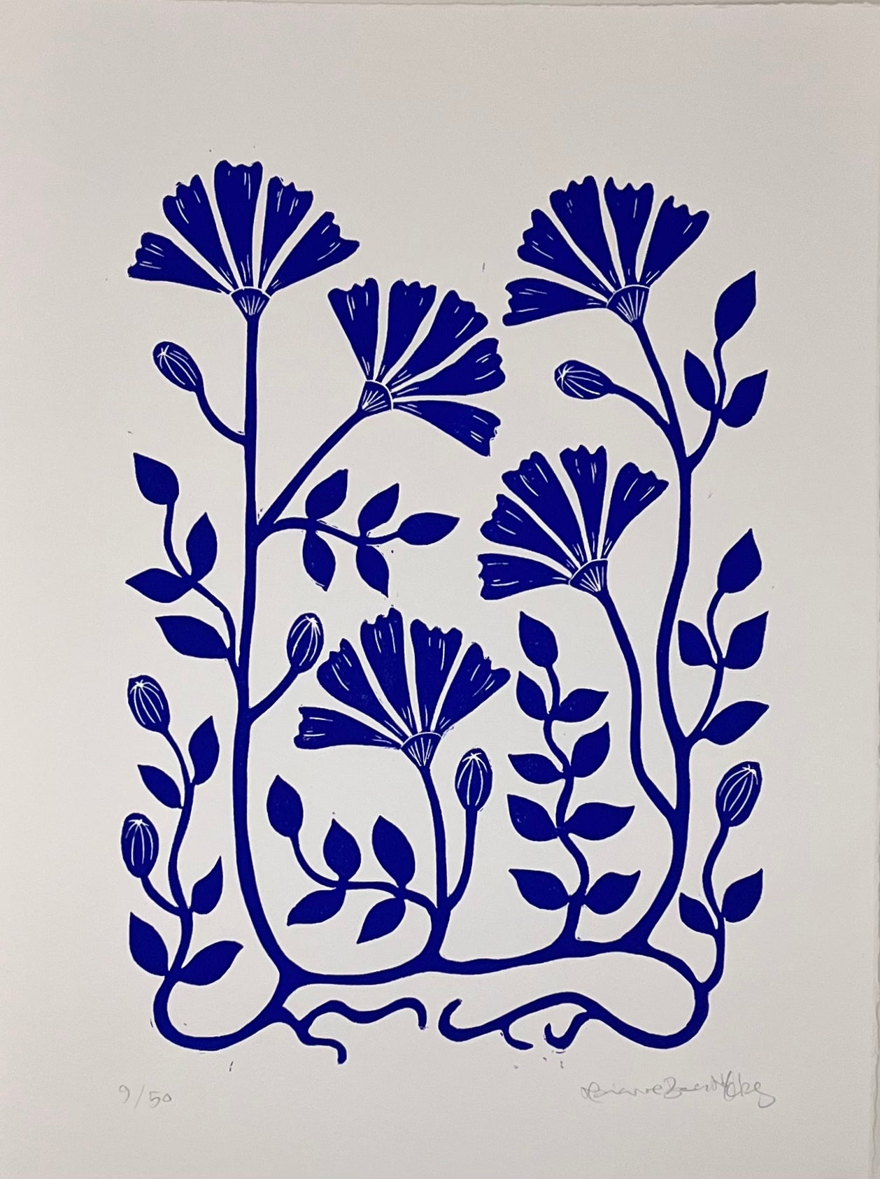 Vintage Morgenfruer Kongeblå