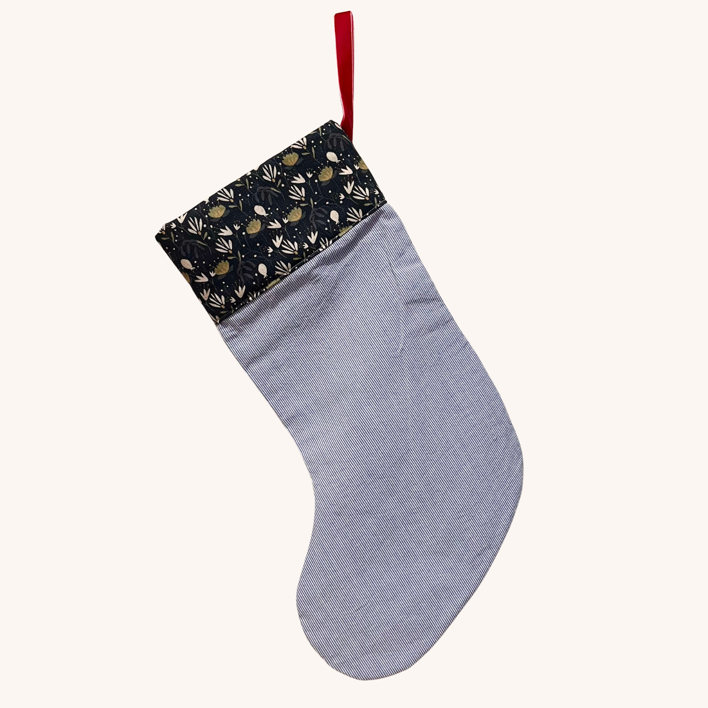 Blå-stribet Julesok