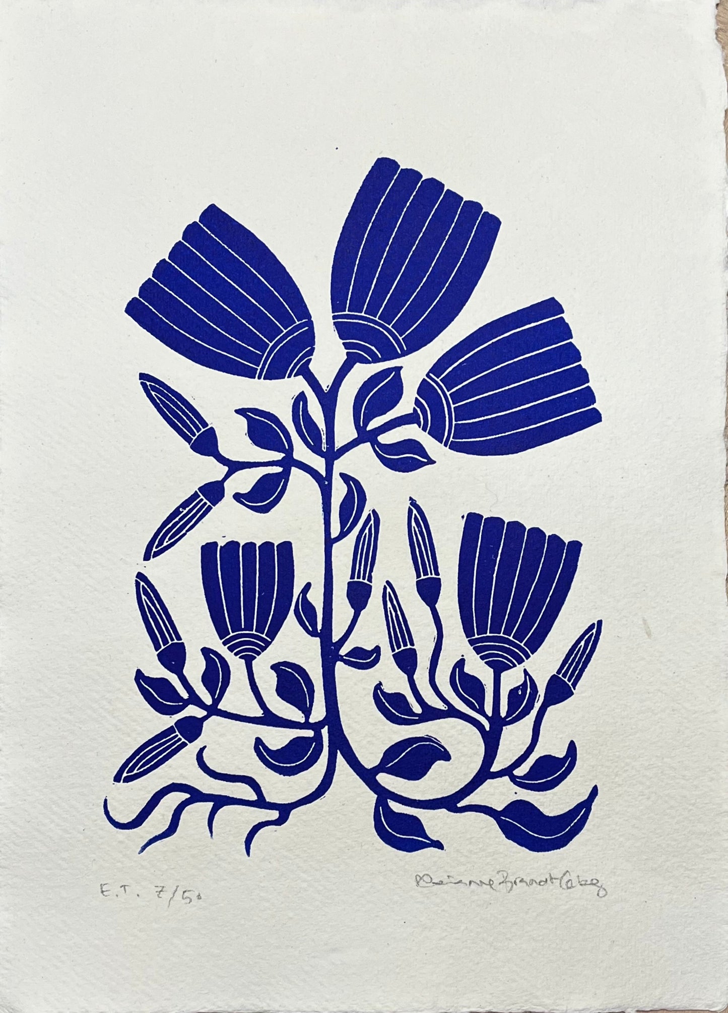 Vintage Tulipaner Blå