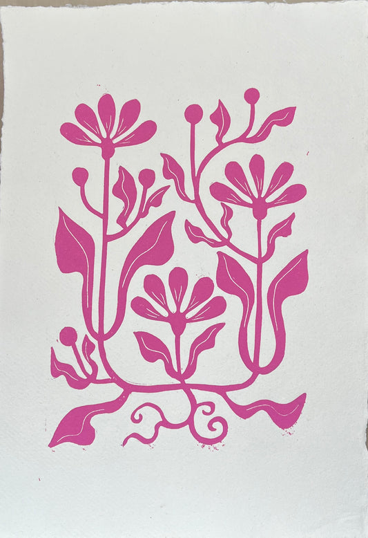 Vintage Blomster Pink