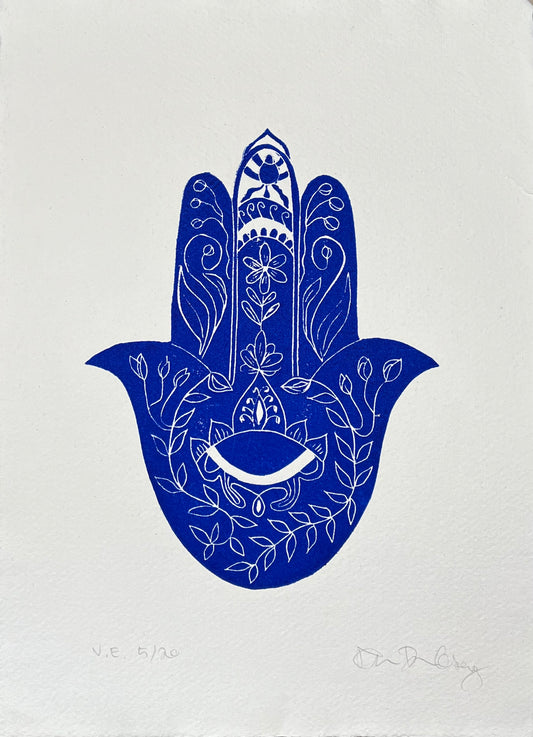 Henna Hånd Blå