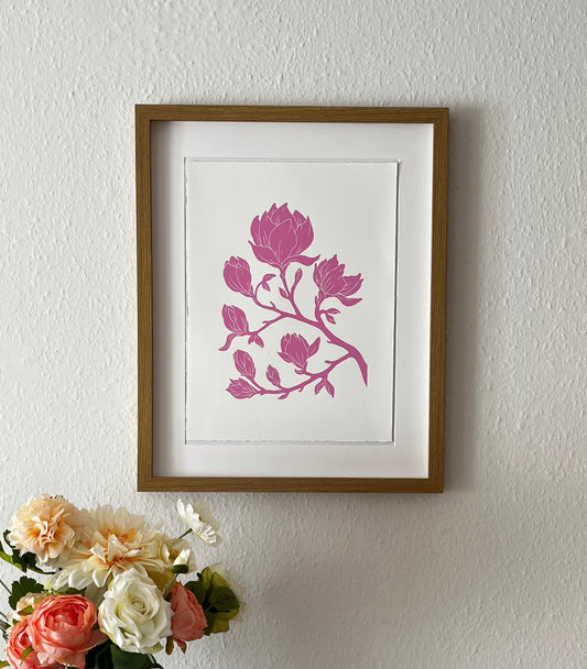 Magnolieblomst Pink