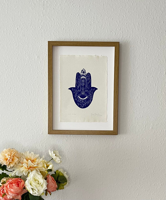 Henna Hånd Blå