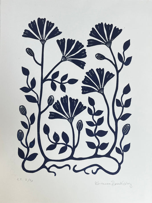 Vintage Morgenfruer Mørkeblå